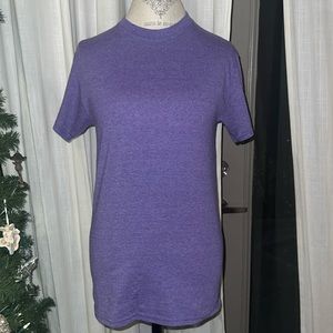 Gildan Activewear plain purple shortsleeve cotton t-shirt women’s cotton  Small